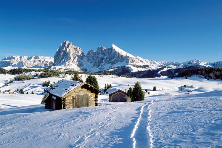 Winter countryside – Seiser Alm